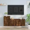 Image de vidaXL Ensemble de meubles TV 2 pcs Chêne fumé Bois d'ingénierie
