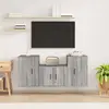 Image de vidaXL Ensemble de meubles TV 3 pcs Sonoma gris Bois d'ingénierie