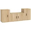 Image de vidaXL Ensemble de meubles TV 3 pcs Chêne sonoma Bois d'ingénierie
