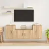 Image de vidaXL Ensemble de meubles TV 3 pcs Chêne sonoma Bois d'ingénierie