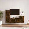 Image de vidaXL Ensemble de meubles TV 4 pcs Chêne fumé Bois d'ingénierie