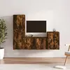 Image de vidaXL Ensemble de meubles TV 4 pcs Chêne fumé Bois d'ingénierie
