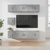 Image de vidaXL Ensemble de meubles TV 7 pcs Gris béton Bois d'ingénierie