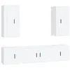 Image de vidaXL Ensemble de meubles TV 5 pcs Blanc Bois d'ingénierie