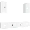 Image de vidaXL Ensemble de meubles TV 6 pcs Blanc Bois d'ingénierie