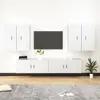 Image de vidaXL Ensemble de meubles TV 6 pcs Blanc Bois d'ingénierie