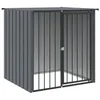 Image de vidaXL Hondenhok met dak 110x103x109 cm gegalvaniseerd staal zwart