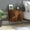 Image de vidaXL Table de chevet chêne fumé 40x30x50 cm bois d'ingénierie