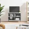 Image de vidaXL Meuble TV gris béton 69,5x30x50 cm bois d'ingénierie
