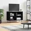 Image de vidaXL Meuble TV noir 69,5 x 30 x 50 cm bois d'ingénierie