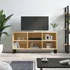Image de vidaXL Meuble TV chêne sonoma 103,5x30x50 cm bois d'ingénierie
