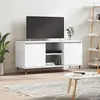 Image de vidaXL Meuble TV blanc 104x35x50 cm bois d'ingénierie