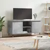 Image de vidaXL Meuble TV gris béton 104x35x50 cm bois d'ingénierie