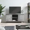 Image de vidaXL Meuble TV gris béton 104x35x50 cm bois d'ingénierie
