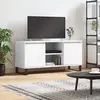 Image de vidaXL Meuble TV blanc 104x35x50 cm bois d'ingénierie