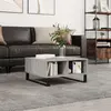 Image de vidaXL Table basse sonoma gris 60x60x30 cm bois d'ingénierie