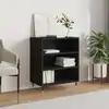 Image de vidaXL Buffet noir 57x35x70 cm bois d’ingénierie