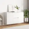 Image de vidaXL Buffet blanc 101,5x35x70 cm bois d'ingénierie