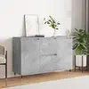 Image de vidaXL Buffet gris béton 101,5x35x70 cm bois d'ingénierie