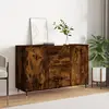 Image de vidaXL Buffet chêne fumé 101,5x35x70 cm bois d'ingénierie