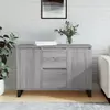 Image de vidaXL Buffet sonoma gris 101,5x35x70 cm bois d'ingénierie