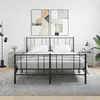 Image de vidaXL Tables de chevet 2 pcs sonoma gris 40x35x47,5 cm