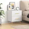 Image de vidaXL Table de chevet blanc 40x35x47,5 cm bois d’ingénierie