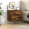 Image de vidaXL Table de chevet chêne fumé 40x35x47,5 cm bois d’ingénierie