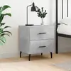 Image de vidaXL Table de chevet gris béton 40x35x47,5 cm bois d’ingénierie