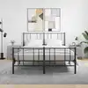 Image de vidaXL Tables de chevet 2pcs gris béton 40x35x47,5cm bois d’ingénierie