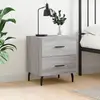 Image de vidaXL Table de chevet sonoma gris 40x35x47,5 cm bois d’ingénierie