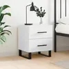 Image de vidaXL Table de chevet blanc 40x35x47,5 cm bois d’ingénierie