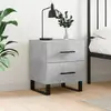 Image de vidaXL Table de chevet gris béton 40x35x47,5 cm bois d’ingénierie