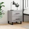 Image de vidaXL Table de chevet sonoma gris 40x35x47,5 cm bois d’ingénierie