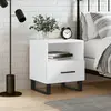 Image de vidaXL Table de chevet blanc 40x35x47,5 cm bois d’ingénierie