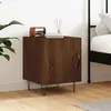 Image de vidaXL Table de chevet chêne marron 40x40x50 cm bois d’ingénierie
