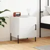 Image de vidaXL Table de chevet blanc 40x40x50 cm bois d’ingénierie