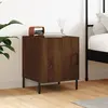 Image de vidaXL Table de chevet chêne marron 40x40x50 cm bois d’ingénierie