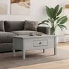 Image de vidaXL Table basse BODO gris 100x55x46 cm bois de pin massif