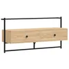 Image de vidaXL Meuble TV mural chêne sonoma 100,5x30x51 cm bois d'ingénierie
