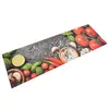 Image de vidaXL Tapis de cuisine lavable impression légumes 60x180 cm velours