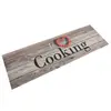 Image de vidaXL Tapis de cuisine lavable impression cuisine gris 60x180 cm