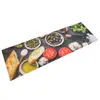 Image de vidaXL Tapis de cuisine lavable impression vin dîner 60x180 cm velours