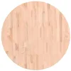 Image de vidaXL Dessus de table Ø80x1,5 cm rond bois massif de hêtre