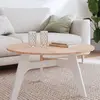 Image de vidaXL Dessus de table Ø80x1,5 cm rond bois massif de hêtre