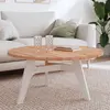 Image de vidaXL Dessus de table Ø90x2,5 cm rond bois massif de hêtre