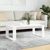 Image de vidaXL Table basse blanc 102x50x35 cm bois d'ingénierie