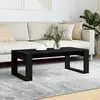 Image de vidaXL Table basse noir 102x50x35 cm bois d'ingénierie