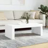 Image de vidaXL Table basse blanc 102x50x36 cm bois d'ingénierie