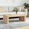 Image de vidaXL Table basse chêne sonoma 102x50x36 cm bois d'ingénierie
